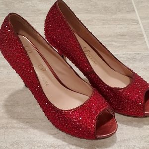 Lauren Lorraine Red Sequin Size 8